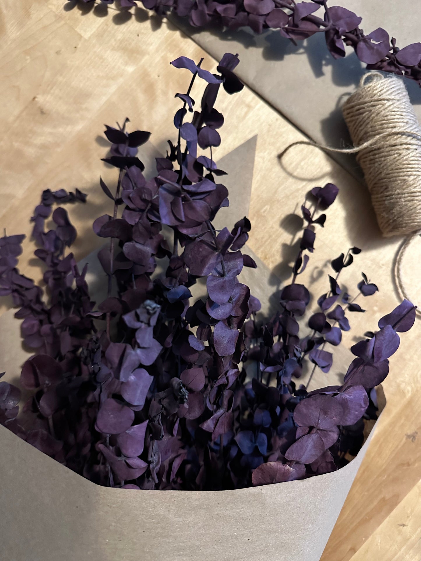 Bouquet eucalyptus bourgogne (Grand)