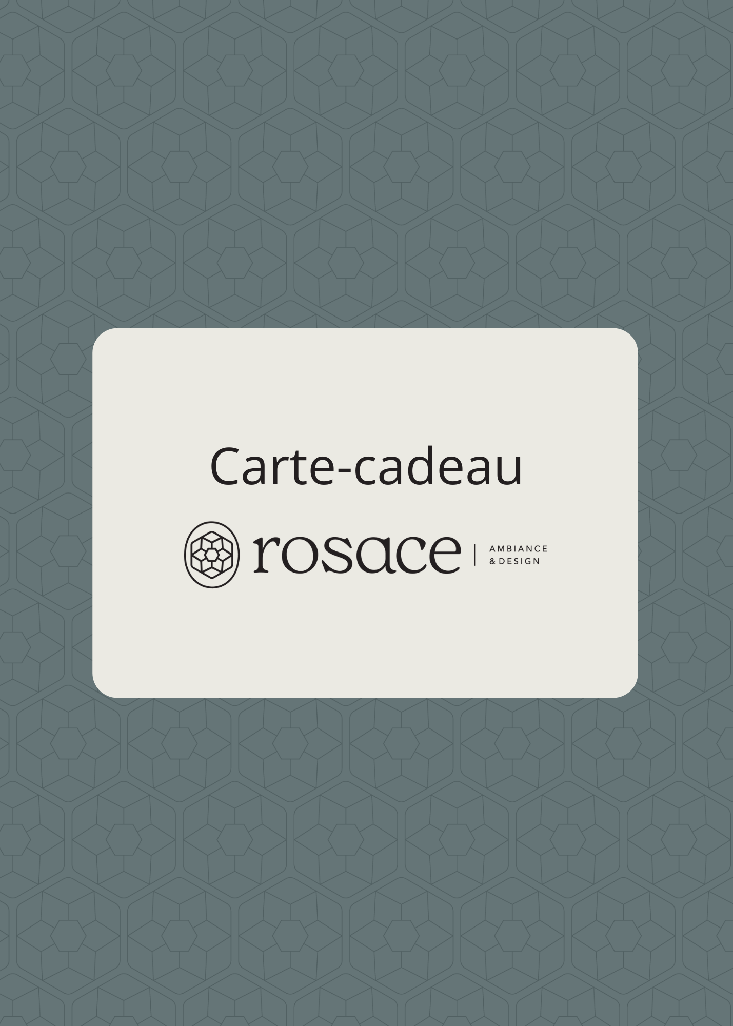 Carte-cadeau Rosace Atelier